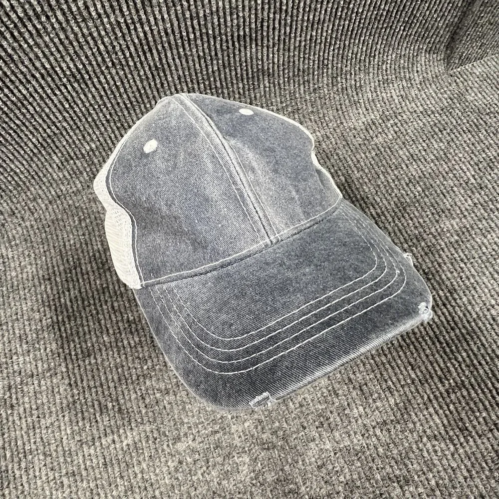 Basically Yours Mens Trucker Hat Gray White Cap Mesh Back 2014 Driver‎ Sport NWT